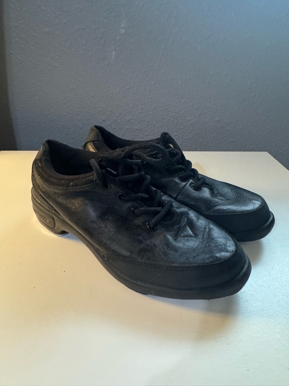 Bloch Women’s Bloch Hammer Black Leather Lace-Up Tap  Shoes